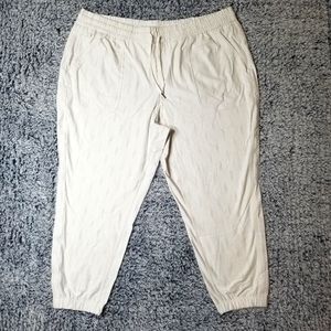 NWOT Athleta Farallon Printed Spliced Magic Veil Gray Jogger Pants